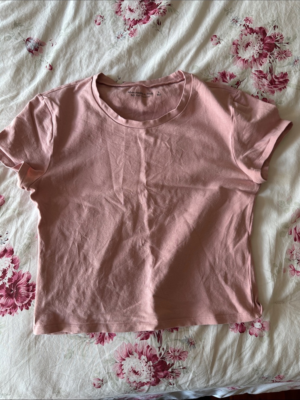 Abercrombie & Fitch Soft Pink Crewneck Tee